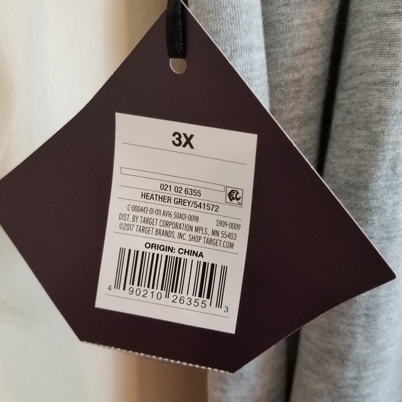 Ava & Viv Gray Top 3X - Picture 7 of 8